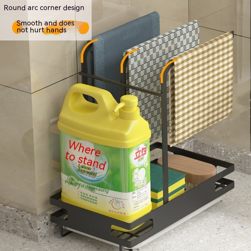 Punch-Free Wall Hanging Kitchen Rag Rack