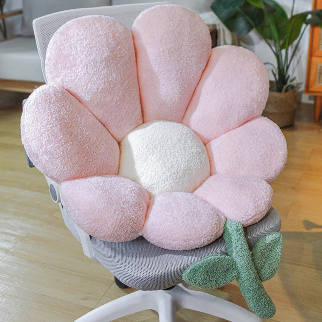 Cojín de asiento en flor