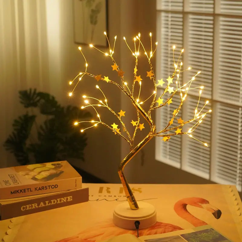 Lámpara táctil de luz nocturna de árbol