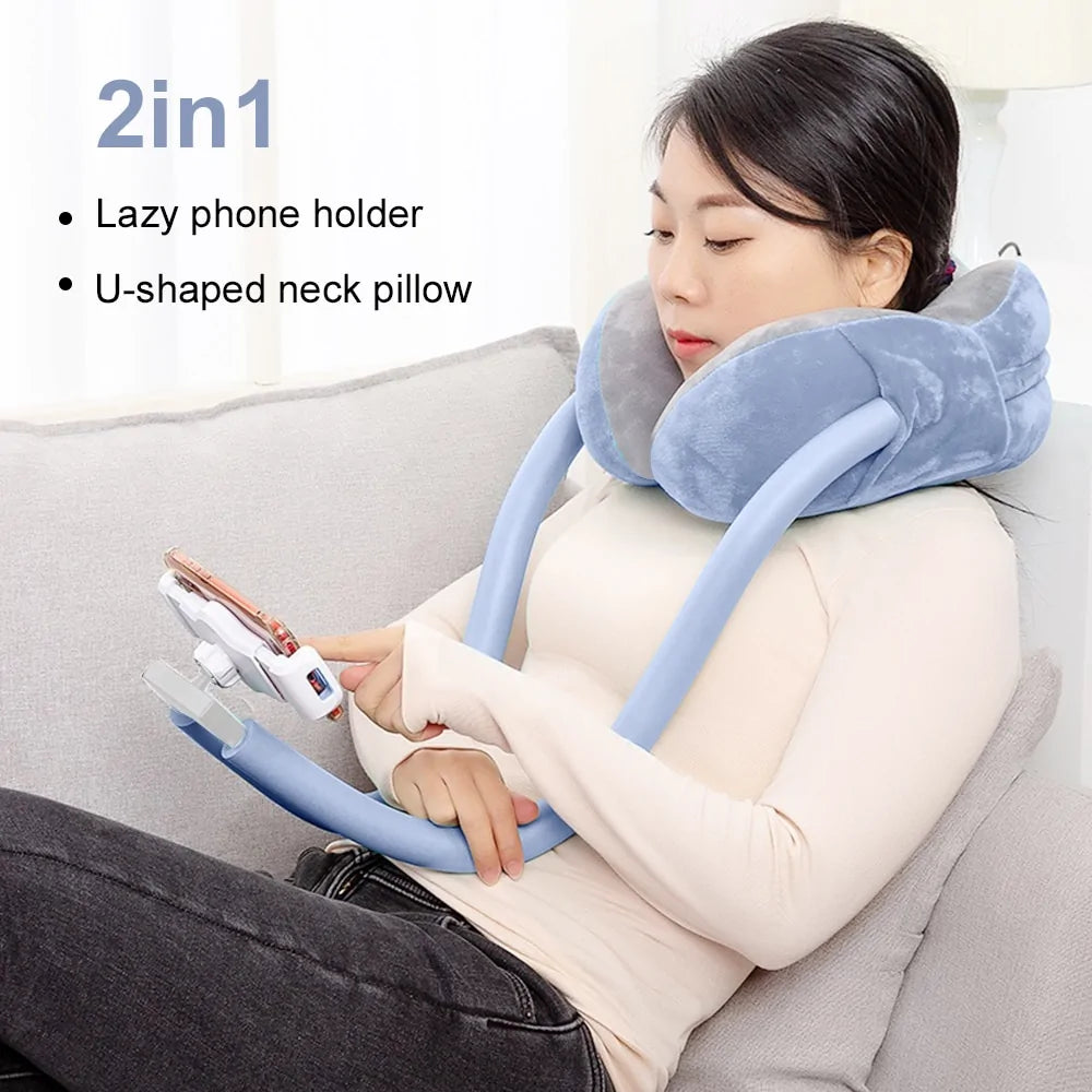 Soporte para almohada de cuello en forma de U