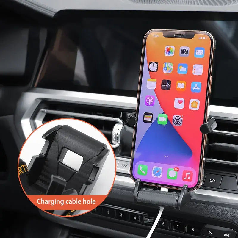 Soporte para teléfono para asiento de carreras de autos