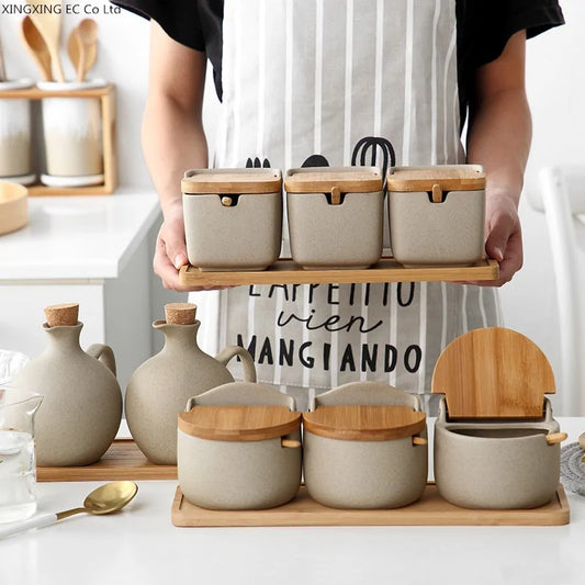 Caja de condimentos estilo japonés