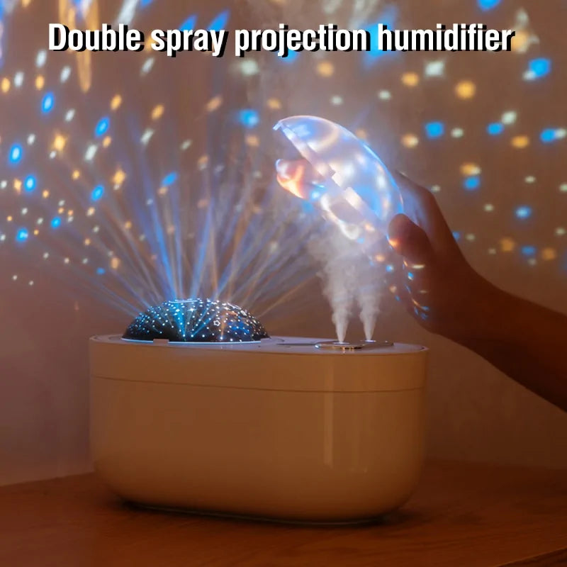 Humidificador de luz nocturna recargable de 1000 ml