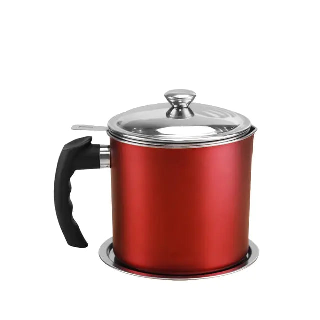 Olla de filtro de aceite doméstico de acero inoxidable de 1,3 l