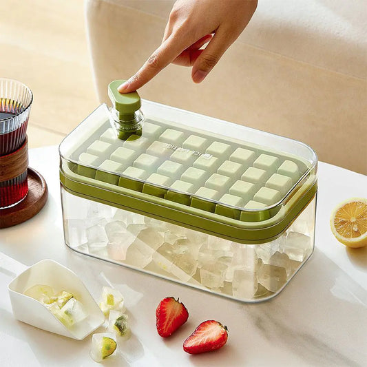 Máquina para hacer cubitos de hielo con caja de almacenamiento