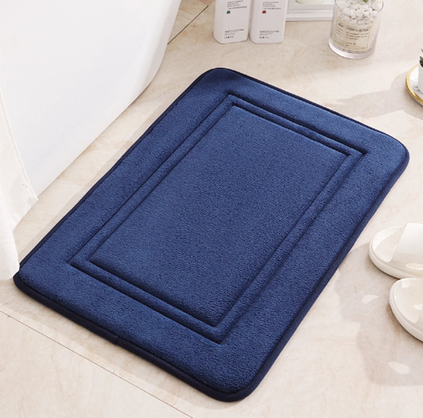 Alfombra de baño antideslizante en relieve