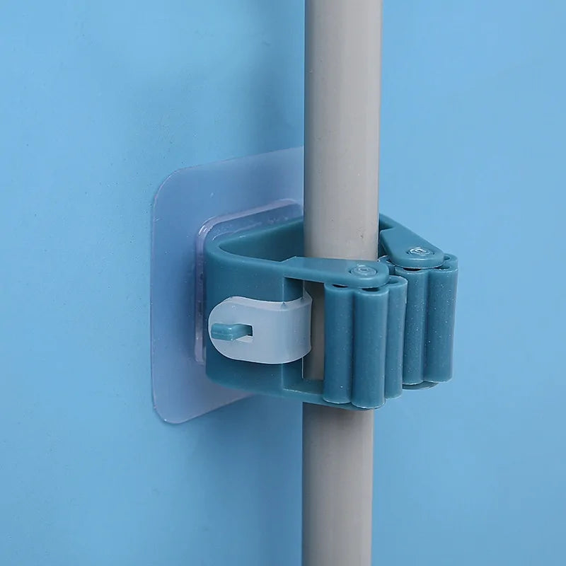 Organizador de trapeador montado en la pared