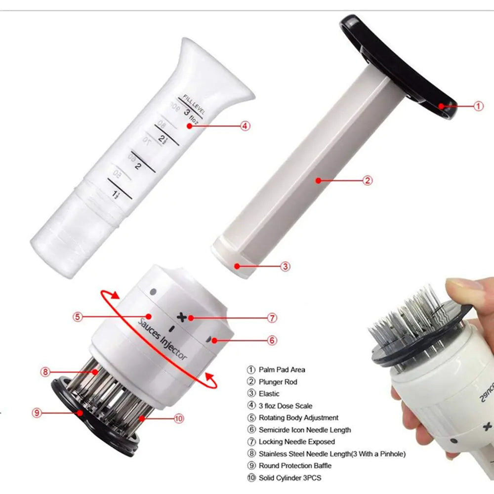 Tenderizer Marinade Injector Barbecue