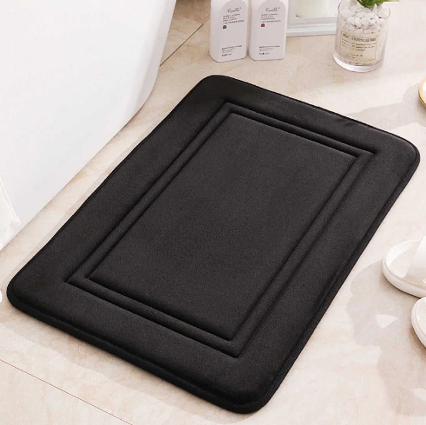 Alfombra de baño antideslizante en relieve