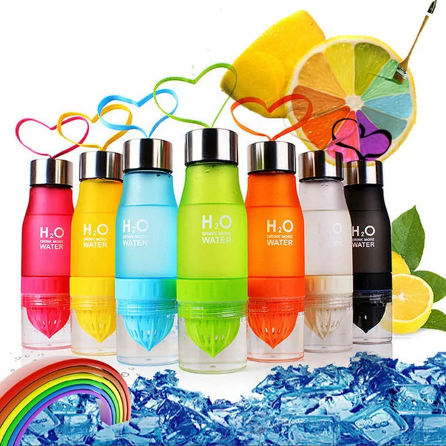 Botella de agua de infusión de frutas