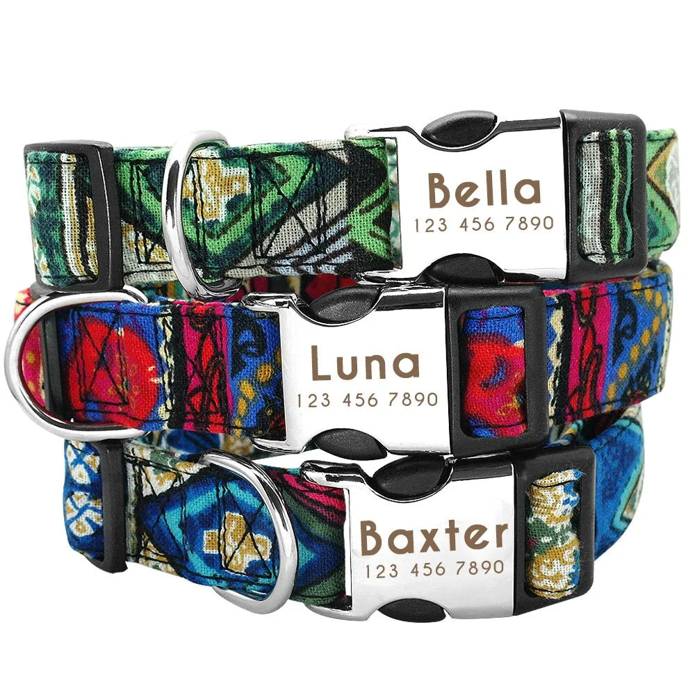 Collar de etiqueta de perro ajustable