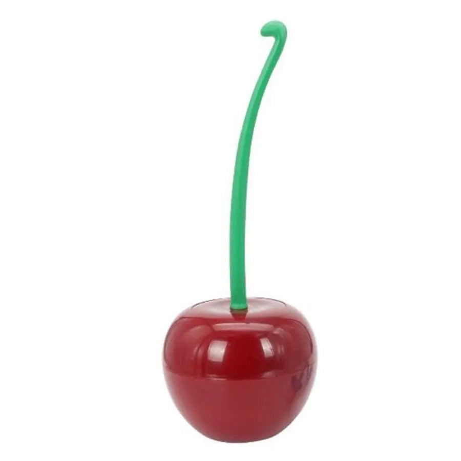 Juego de portaescobillas para inodoro con forma de cereza