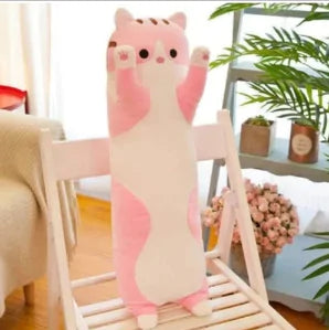 Almohada de gato para niños de 130 cm de largo