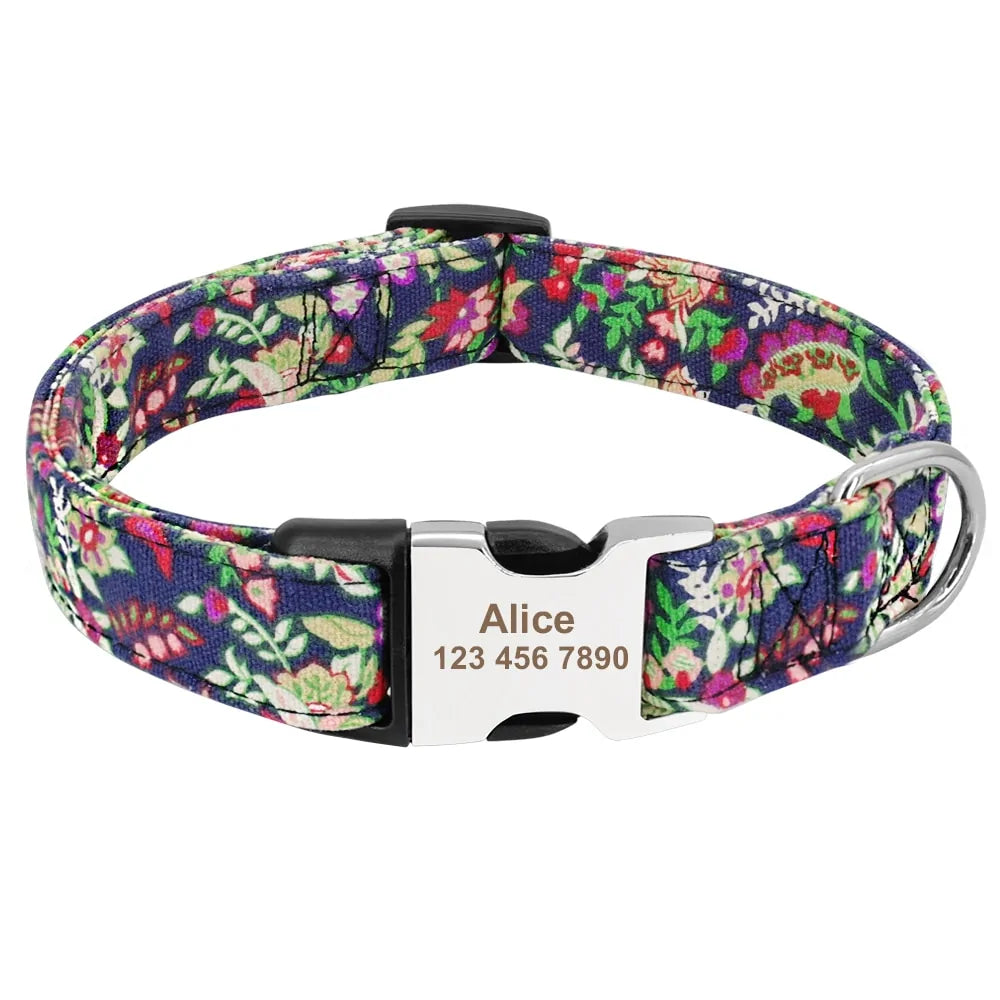 Collar de etiqueta de perro ajustable