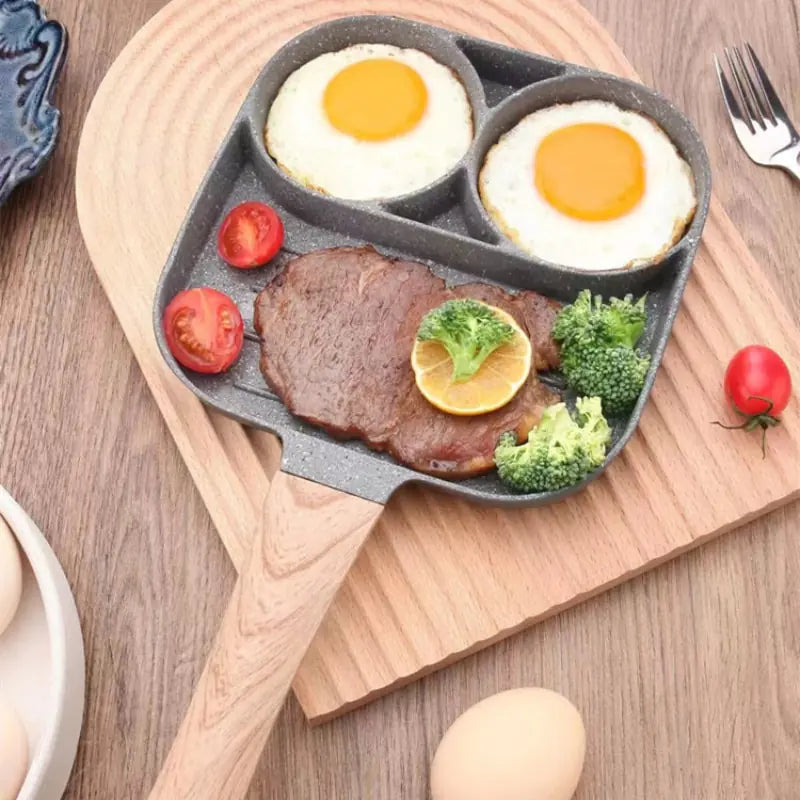 Sartén para tortillas antiadherente de 4 orificios
