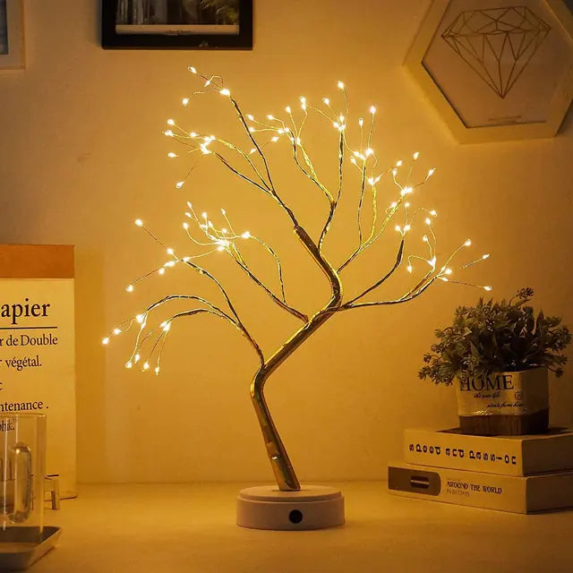 Lámpara táctil de luz nocturna de árbol