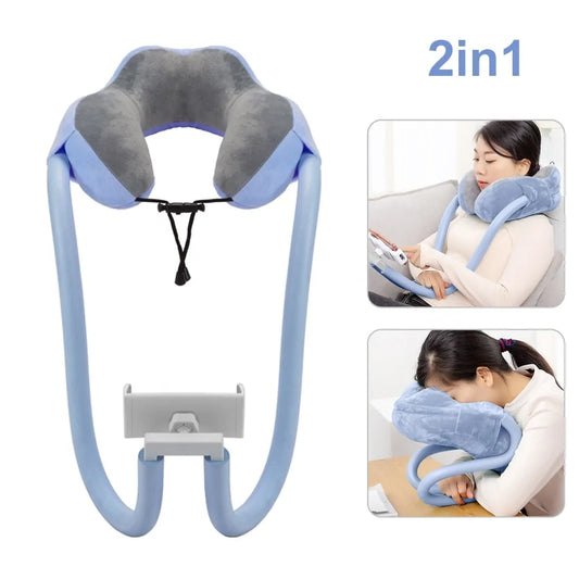 Soporte para almohada de cuello en forma de U