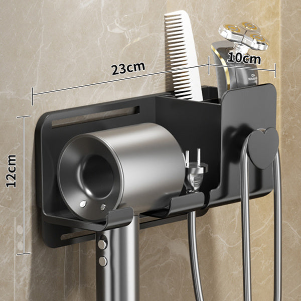 Perforation-Free Hair Dryer Shelf