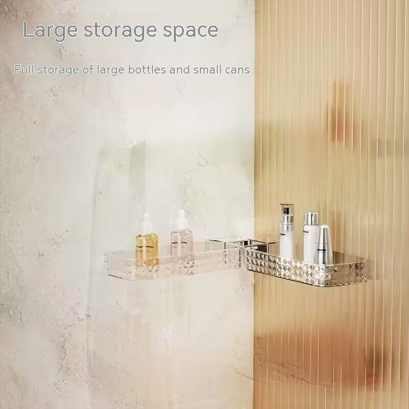 Wall-mounted Multi-function Rotating Bathroom Storage Rack