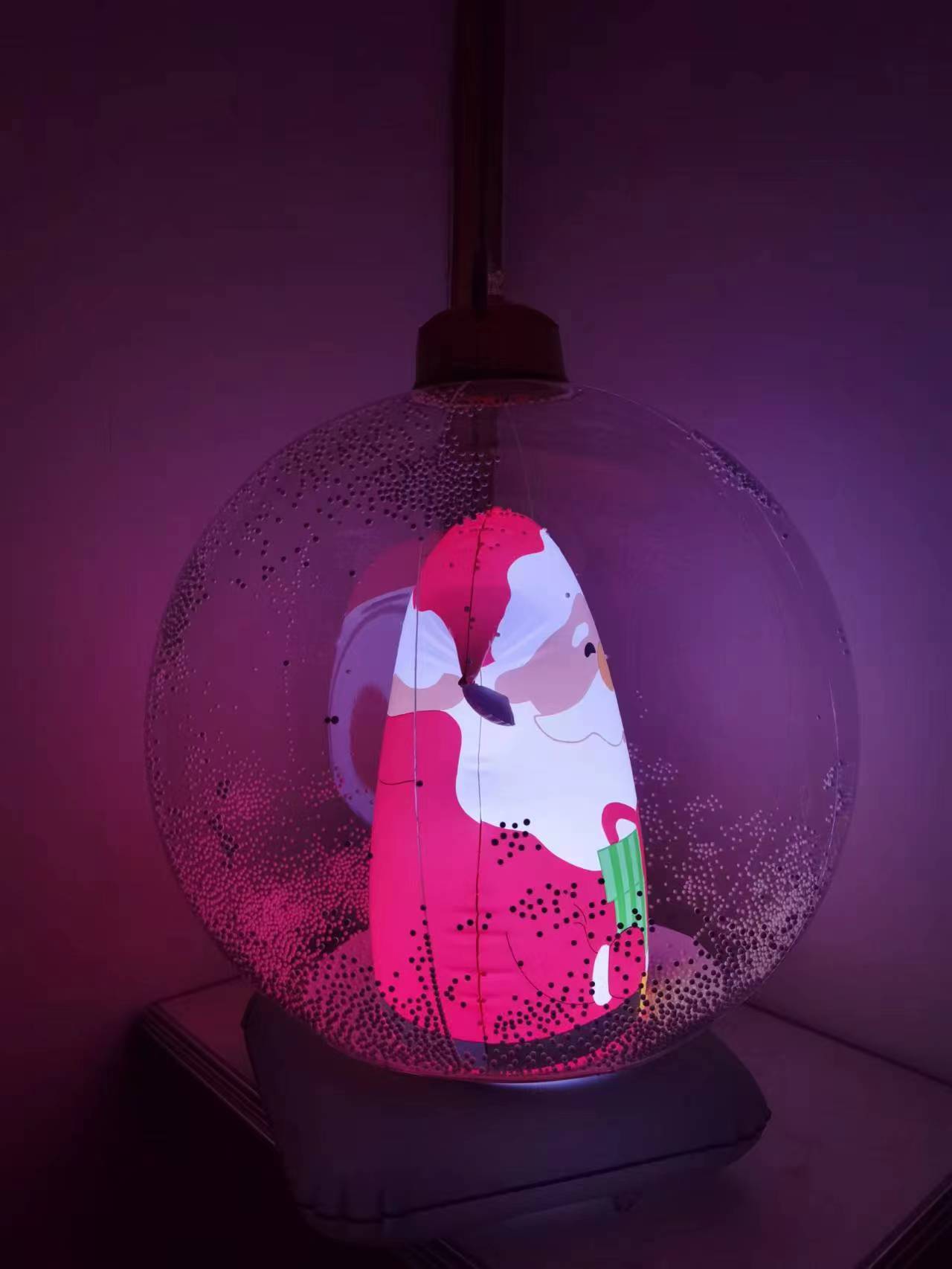 Inflatable Hanging  Christmas Santa Ball