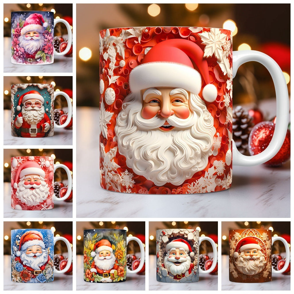 Christmas  Ceramic Santa Mug