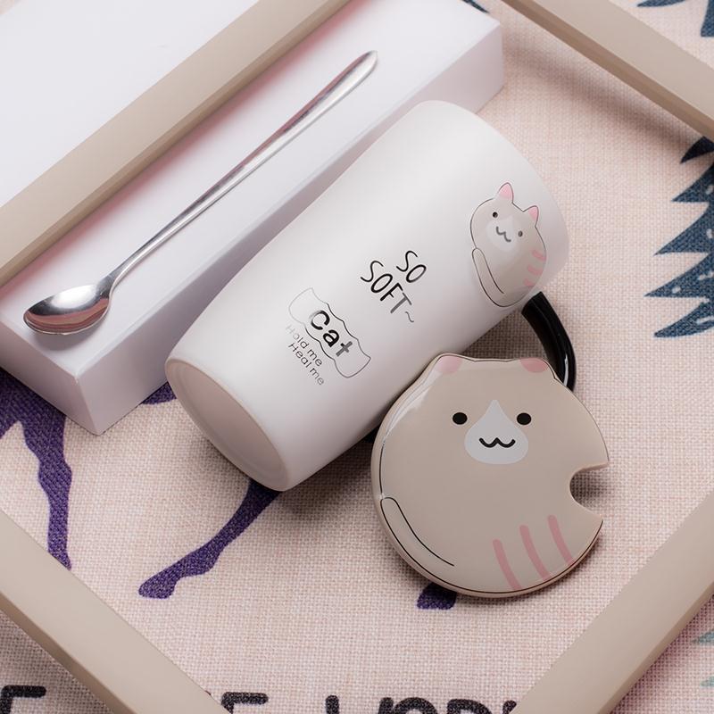 Korean Cute Ceramic Mug Set