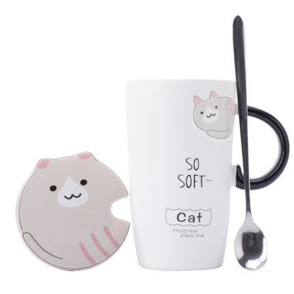 Korean Cute Ceramic Mug Set