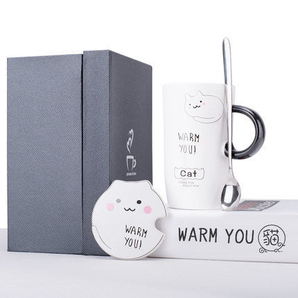 Korean Cute Ceramic Mug Set