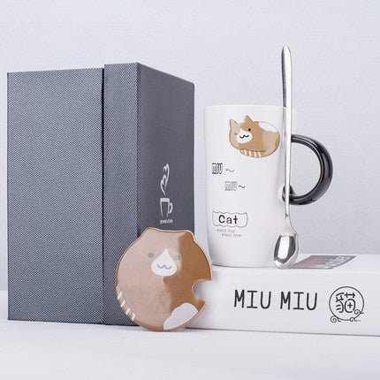 Korean Cute Ceramic Mug Set