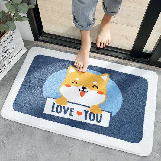 Panda Bath Mat: Absorbent, Non-Slip Microfiber