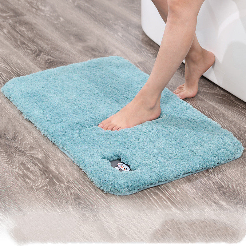 Alfombra de baño sólida antideslizante gruesa