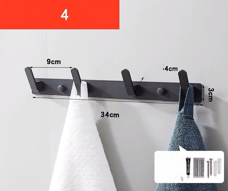 Perforation-Free Bathroom Towel Hook