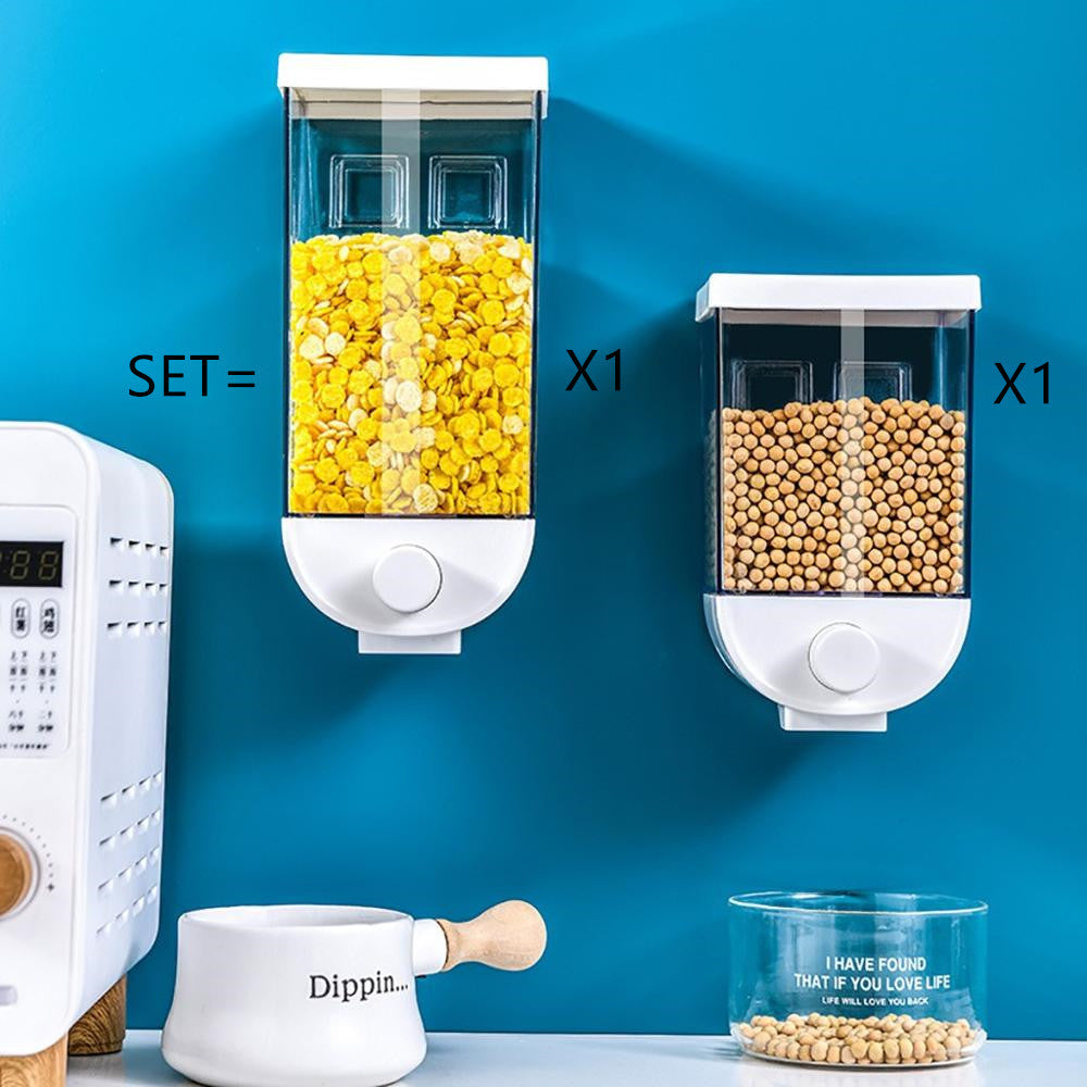 Wall-Mounted Cereal Dispenser Food Storage