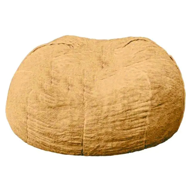 Riesiger flauschiger Sitzsack aus Fell