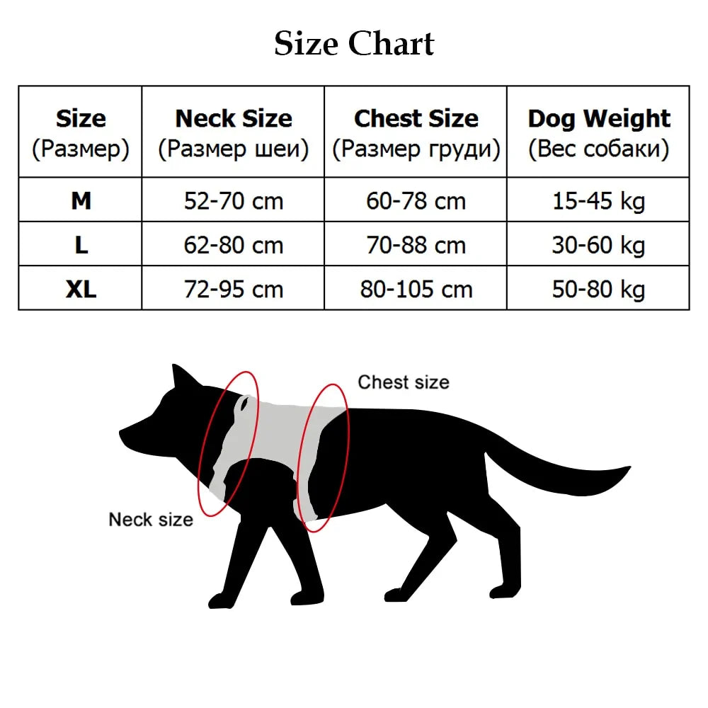 Nylon Tactical Dog Harness With Handle and Bungee Leash For German Shepherds