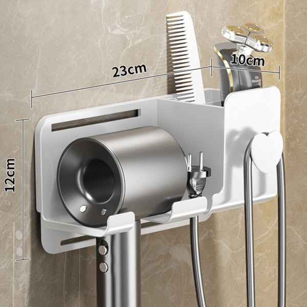 Perforation-Free Hair Dryer Shelf