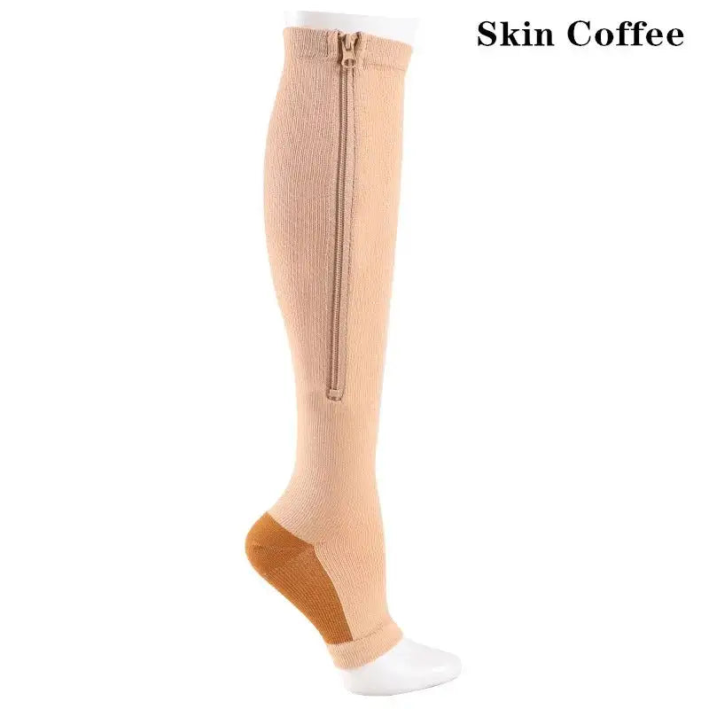 Pain Relief Knee High Zip Leg Support