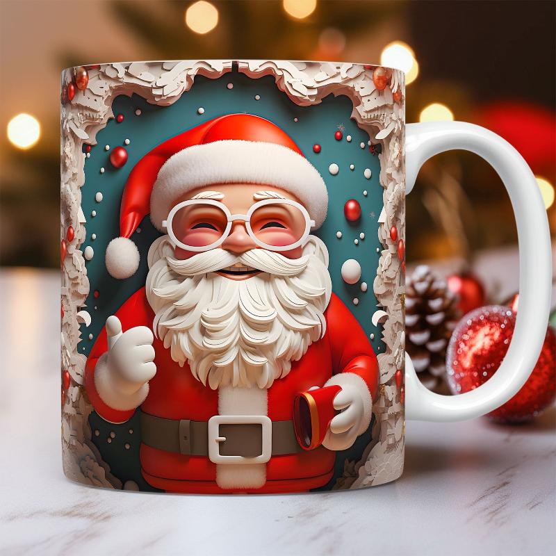 Christmas  Ceramic Santa Mug