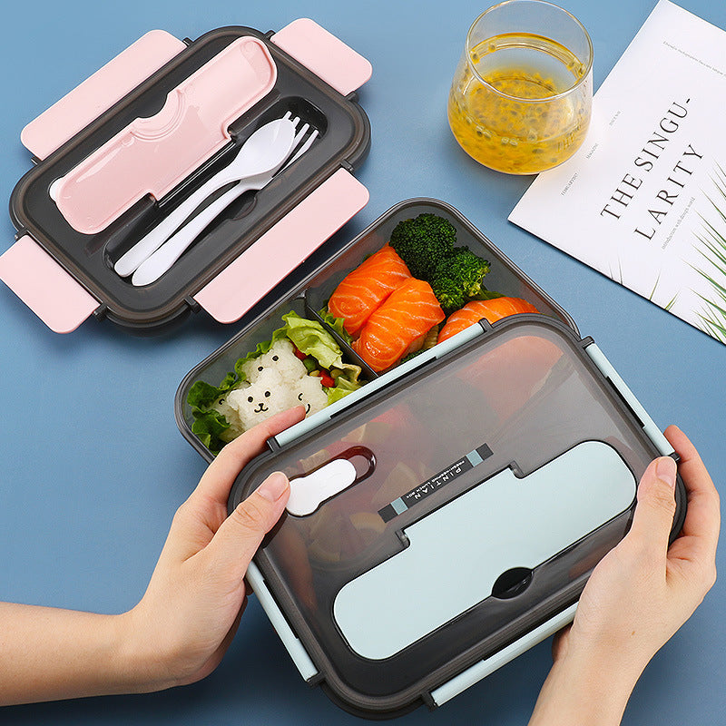 Microwaveable Plastic Bento Lunch Box Container