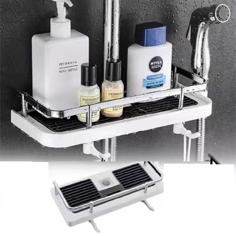 Punch-Free Shower Storage Shelf Solutions