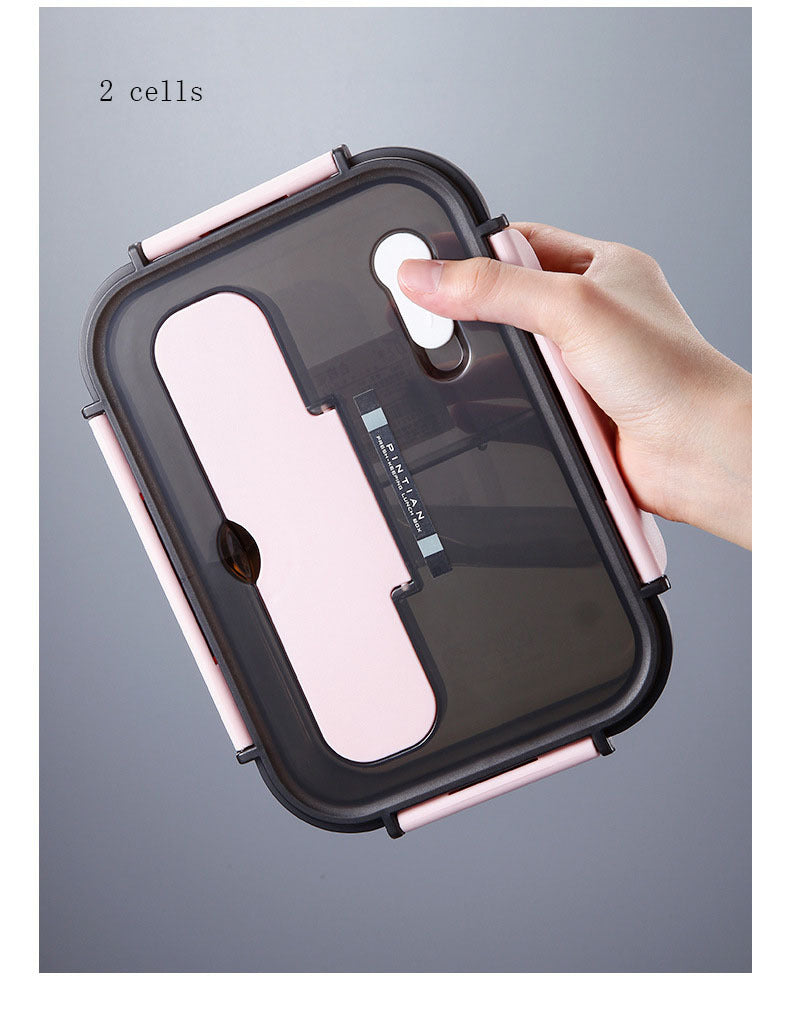 Microwaveable Plastic Bento Lunch Box Container