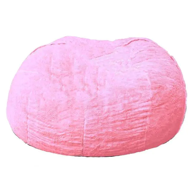 Riesiger flauschiger Sitzsack aus Fell