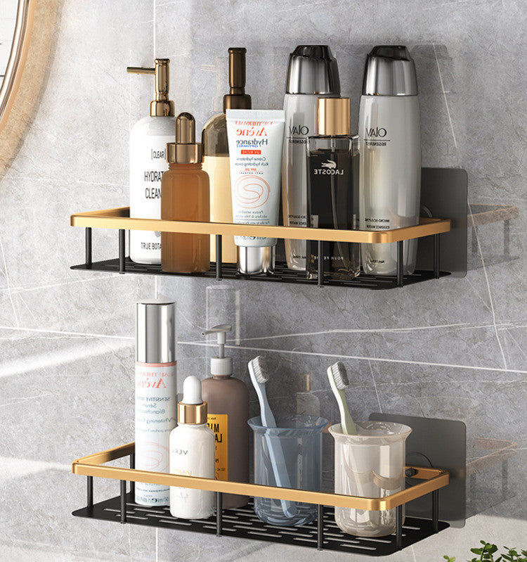 Punch-Free Bathroom Shelf for Toiletries