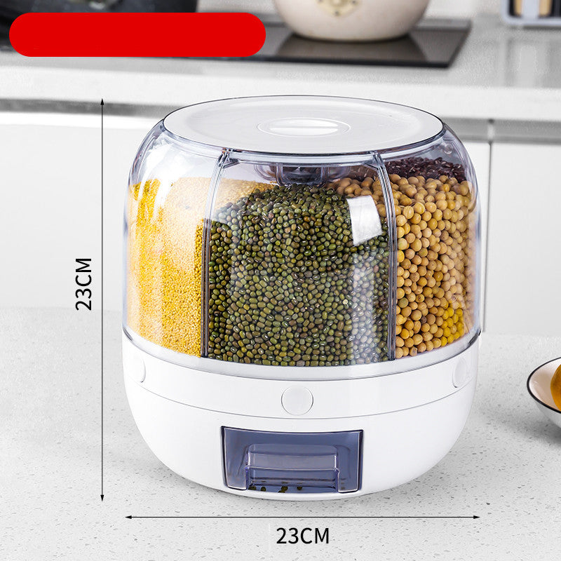 Large Food Storage Container, 360 Rotating