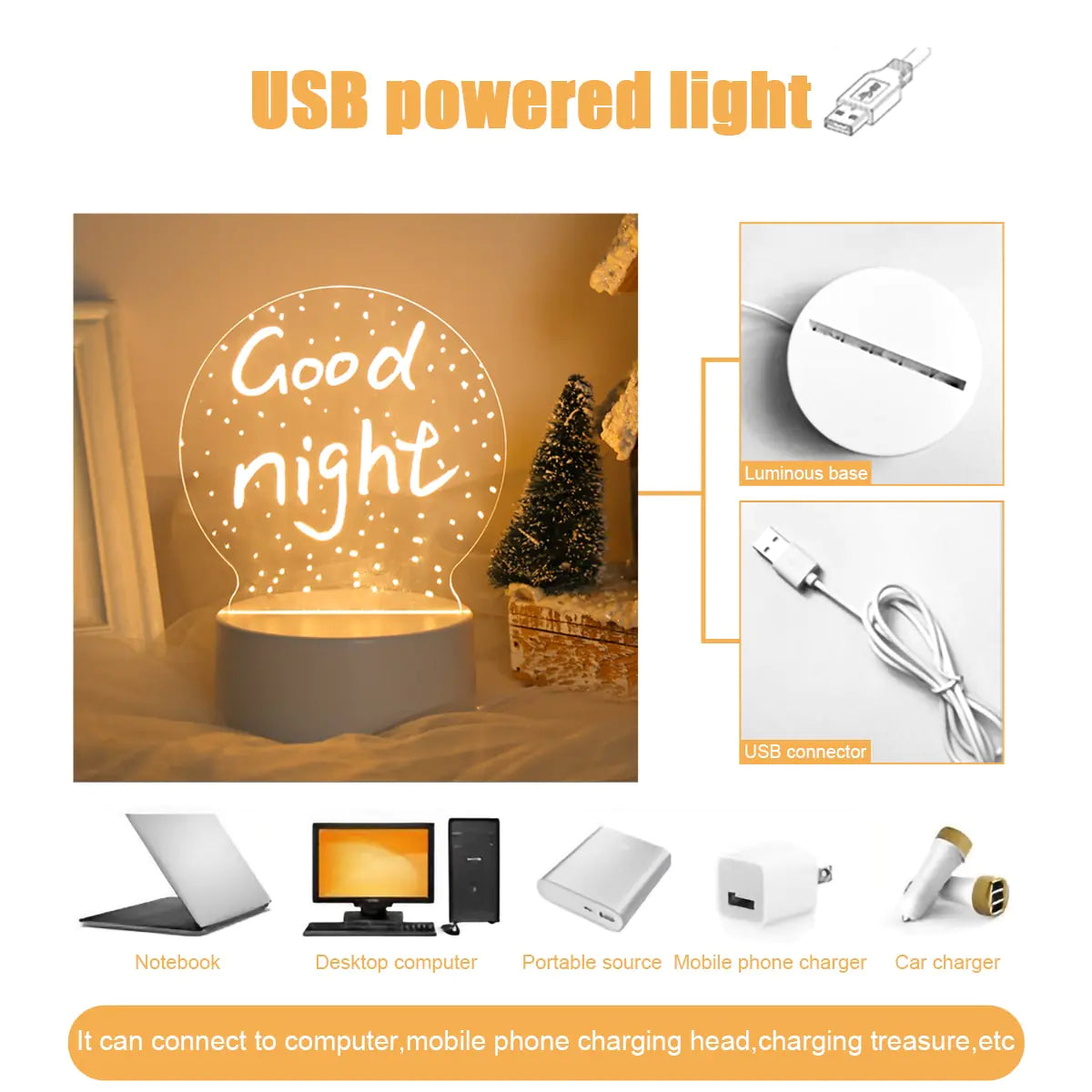 Romantic Usb Led Night Light