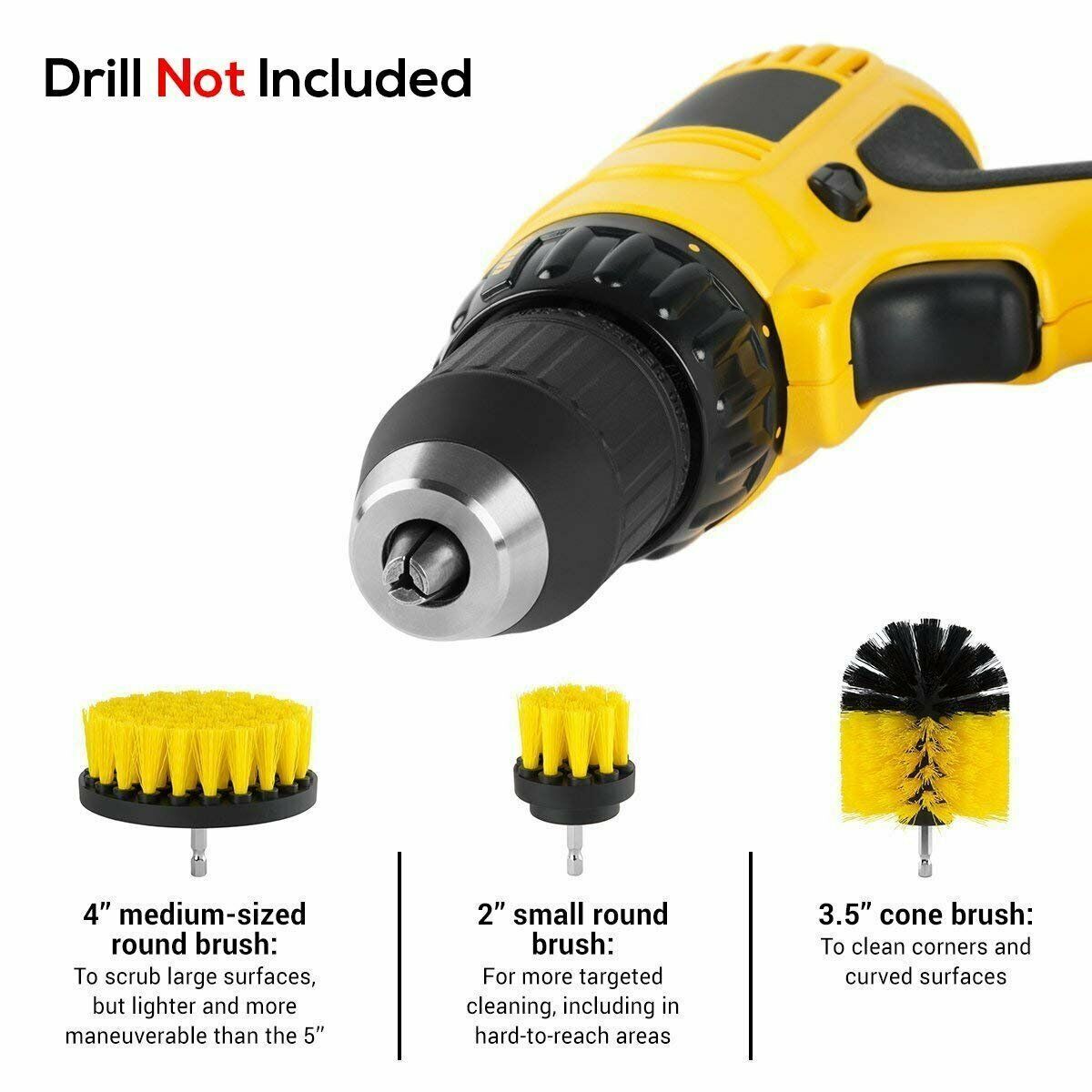 Power Scrubber Drill Brush Se