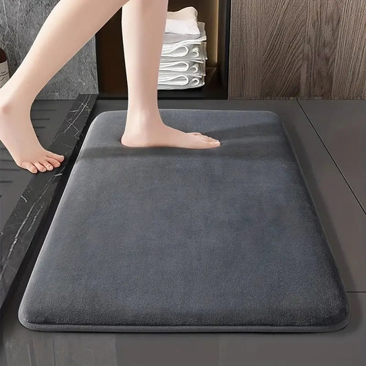 Solid Color Non-slip Bathroom Floor Mat