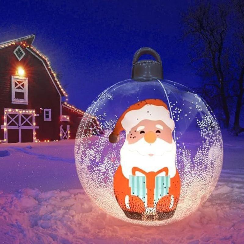 Inflatable Hanging  Christmas Santa Ball