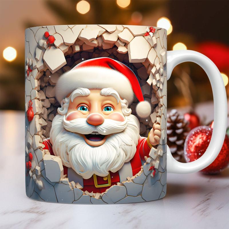 Christmas  Ceramic Santa Mug