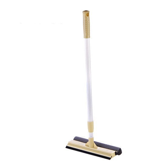 Telescopic rod double-sided glass cleaner